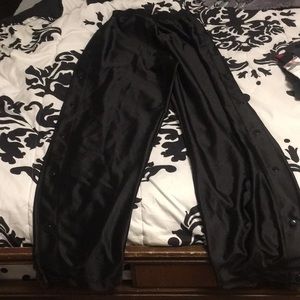 Warm up side snap pants